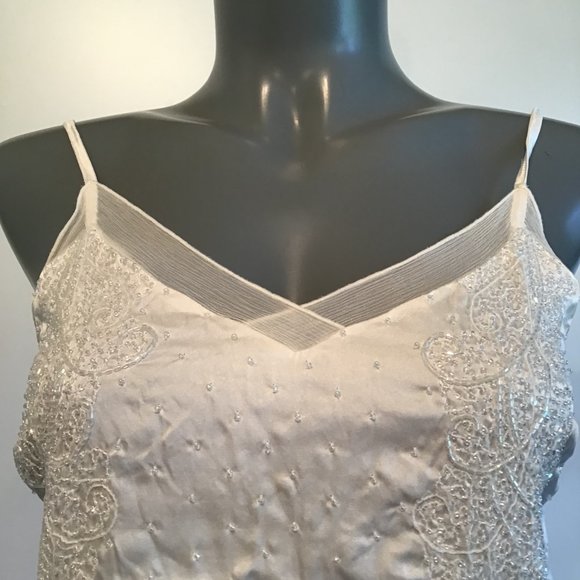 Embellished Satin Camisole with Side Tie Size S - Picture 5 of 12